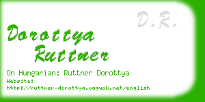 dorottya ruttner business card